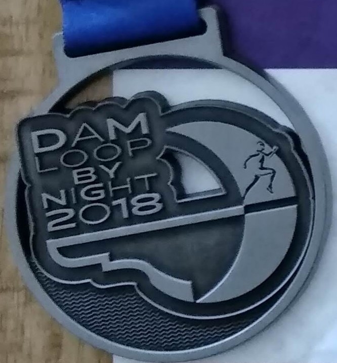 Medaille Damloop by night 2018